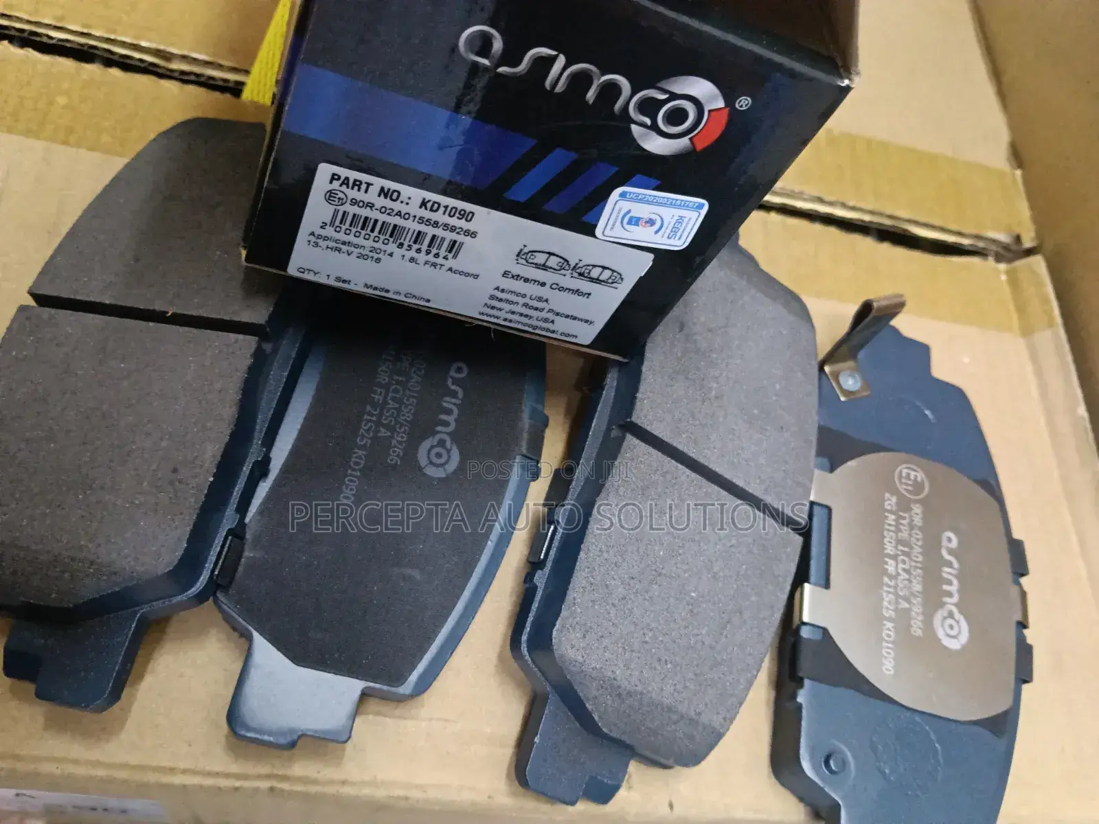 Honda Vezel, Accord Asimco Front Brake Pads Kd1090