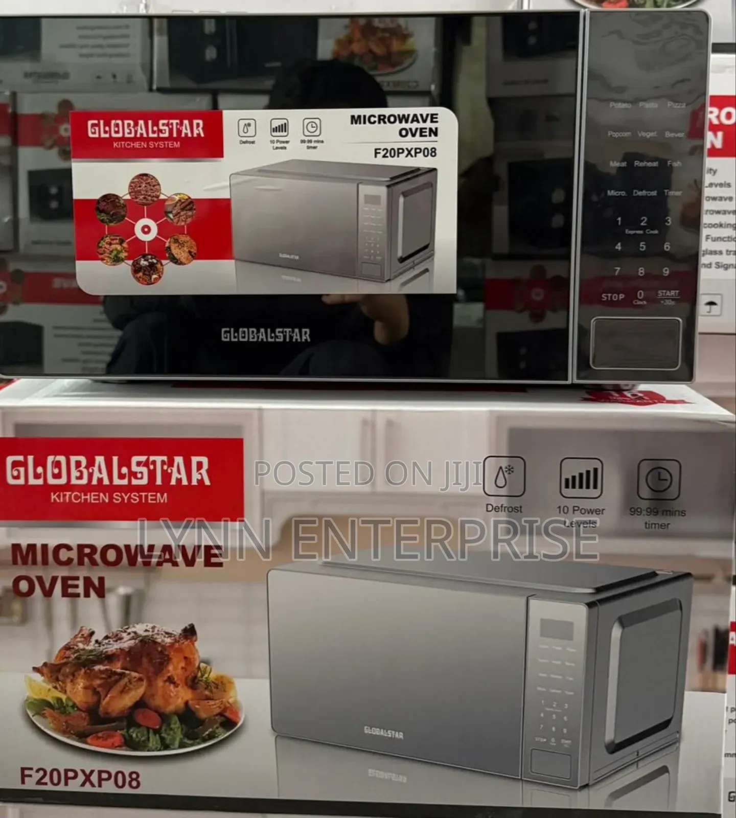 20 Litres Silver Globalstar Digital Microwave