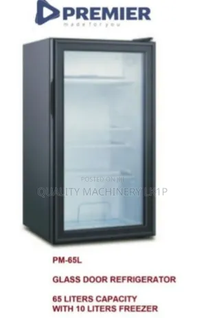Quality Premier 65l Glass Door Refrigerator Mini Fridge With Freezer