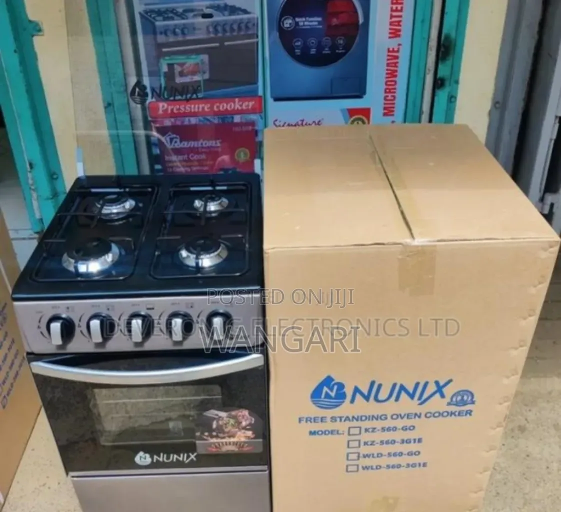 Plus Regulator Offer Nunix 4burner Gas Cooker