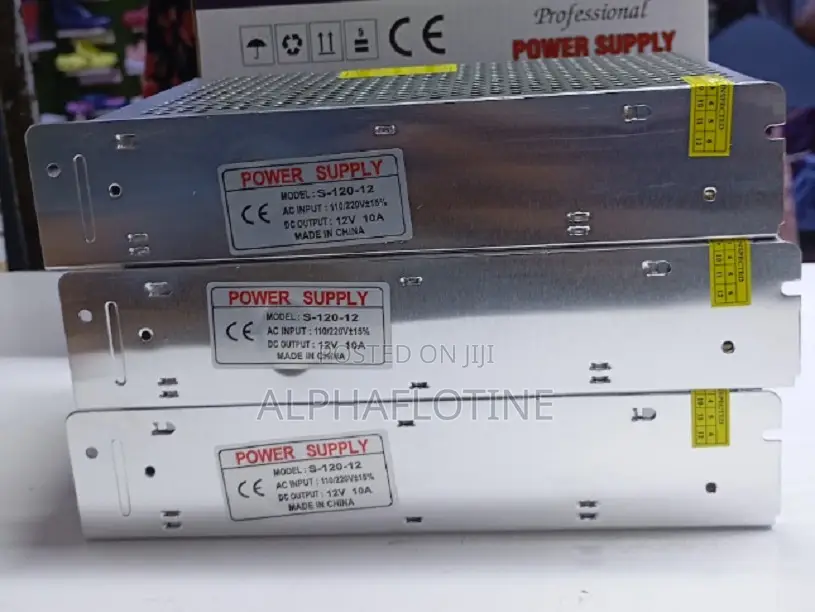 10 Amps (10,000 Ma) CCTV Power Supply (Open Frame) 12v