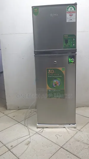 Syinix 138 Liters Double Door Fridge With Inbuilt Fridge Guard