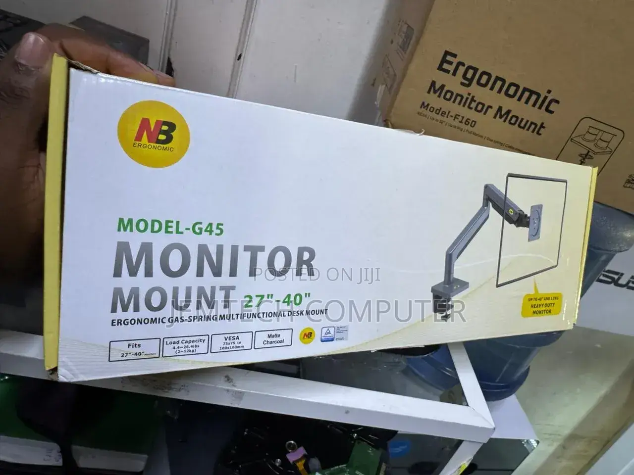 North Bayou Swivel Monitor Mount With Gas Spring for 22”-40” Monitors