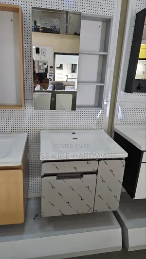 Decorated Vanity Cabinet Available