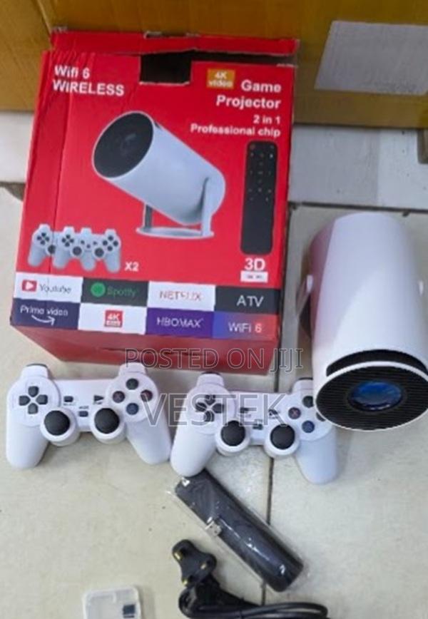 Hy300 Pro Gaming Projector 2 in 1 Android , Smart Home Projector - thumbnail 2
