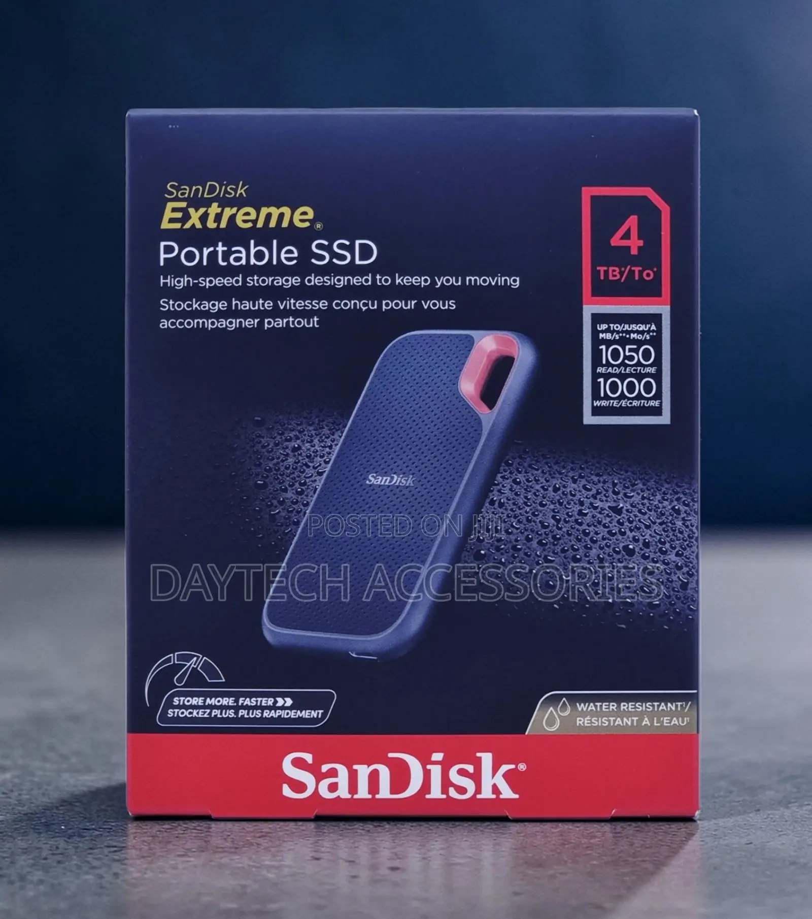 Sandisk Extreme Portable SSD 4tb 1050mb/S Sdssde61-4t00-G25