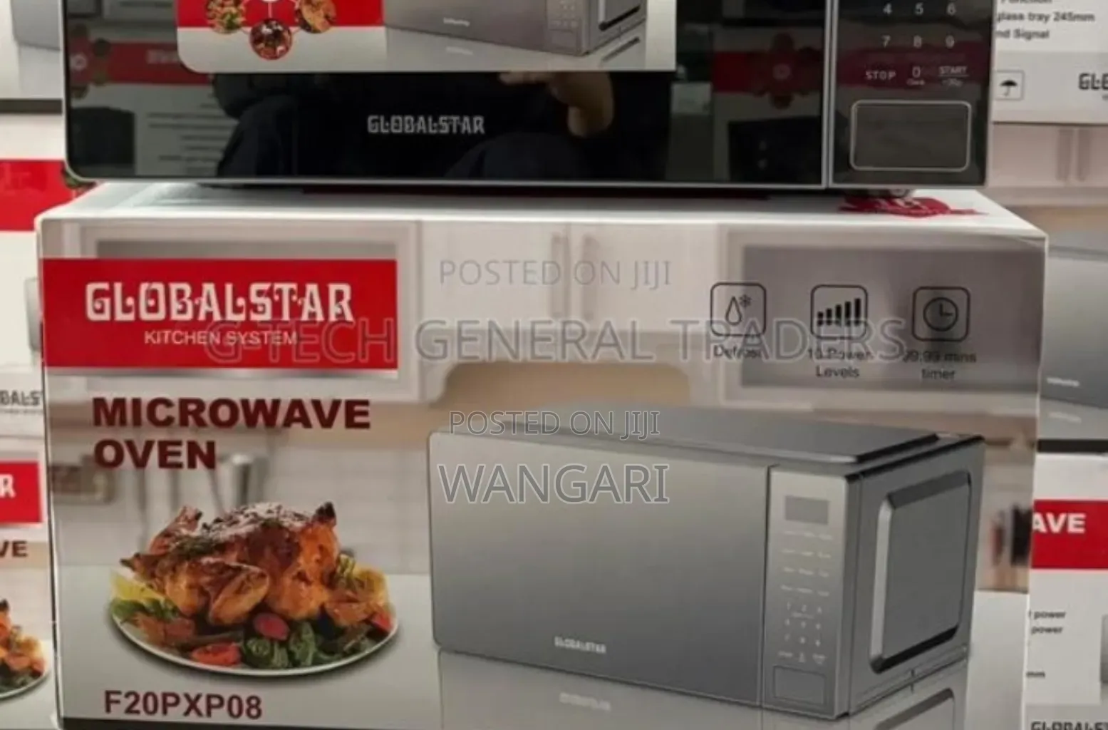 Silver 20l Globalstar Microwave.