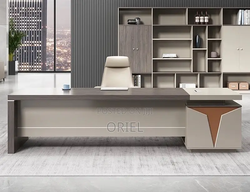 Executive Office Desk : Modern Office 1800mm L-Shaped Desk