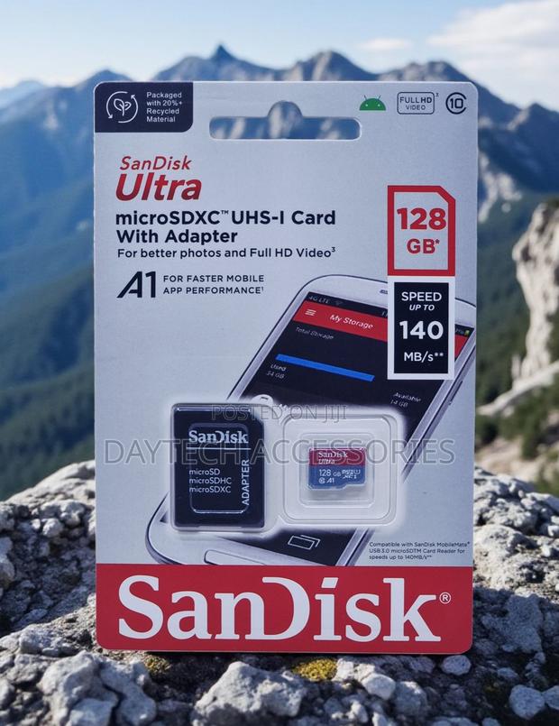 Sandisk Ultra A1 Microsdxc Uhs-I Card With Adapter 128gb