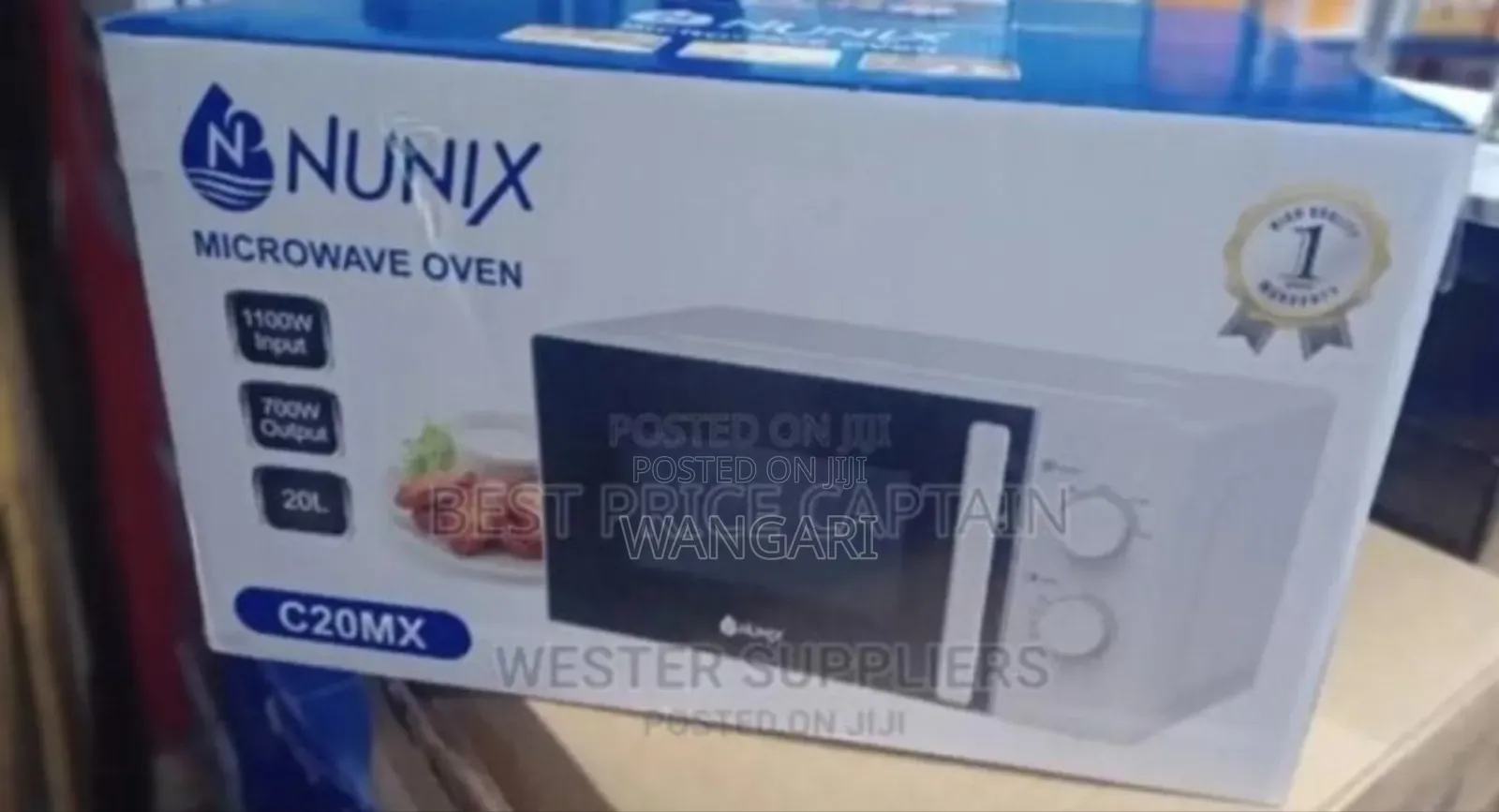 With Warranty Nunix 20l Manual Microwave.
