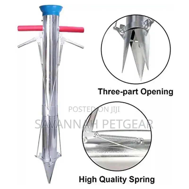 Long Handled Bulb Planter Stainless Steel Vegetable Seedling Tool