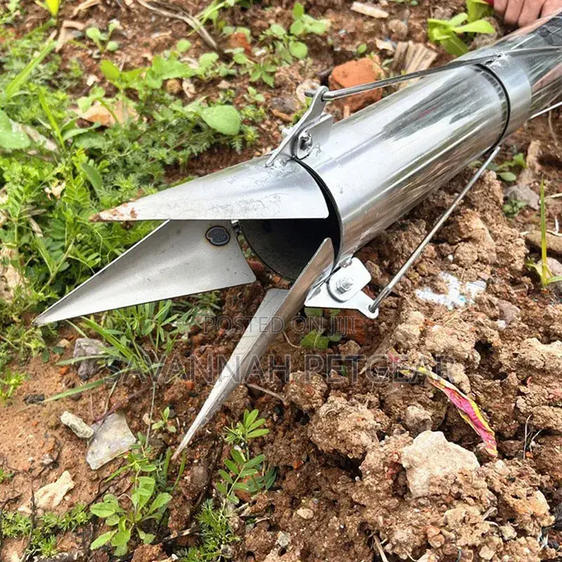 Long Handled Bulb Planter Stainless Steel Vegetable Seedling Tool