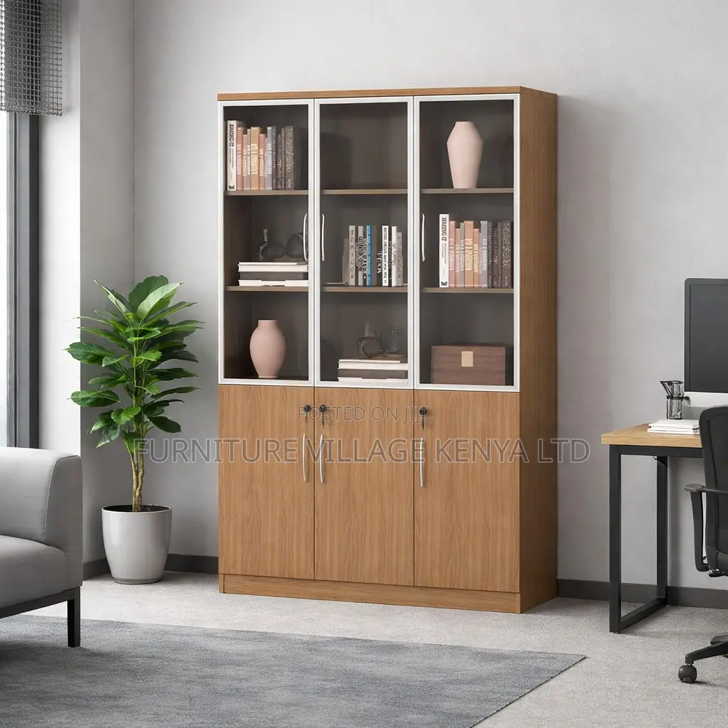Office Cabinet; 3-Door Locking Office Storage Cabinet