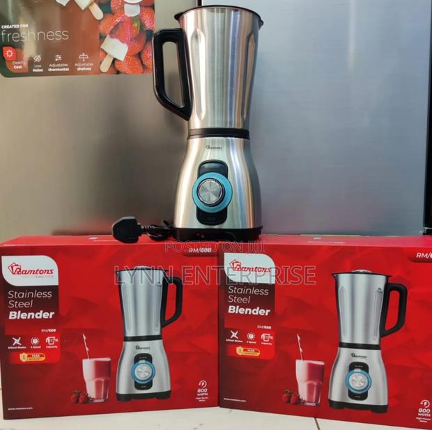 *Ramtons 3in1 Blender Stainless Steel Jar Rm60