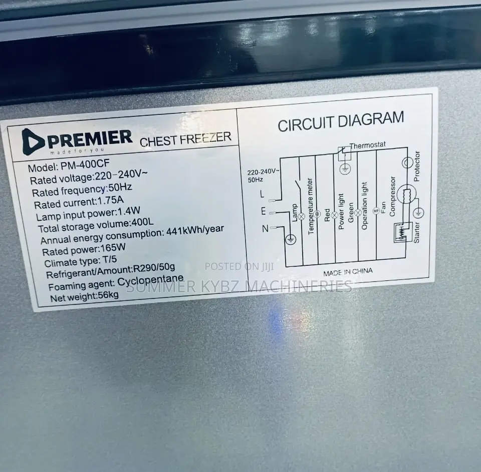 Advanced Premier Chest Freezer 500l