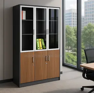 Office Cabinet; 3-Door Locking Office Storage Cabinet