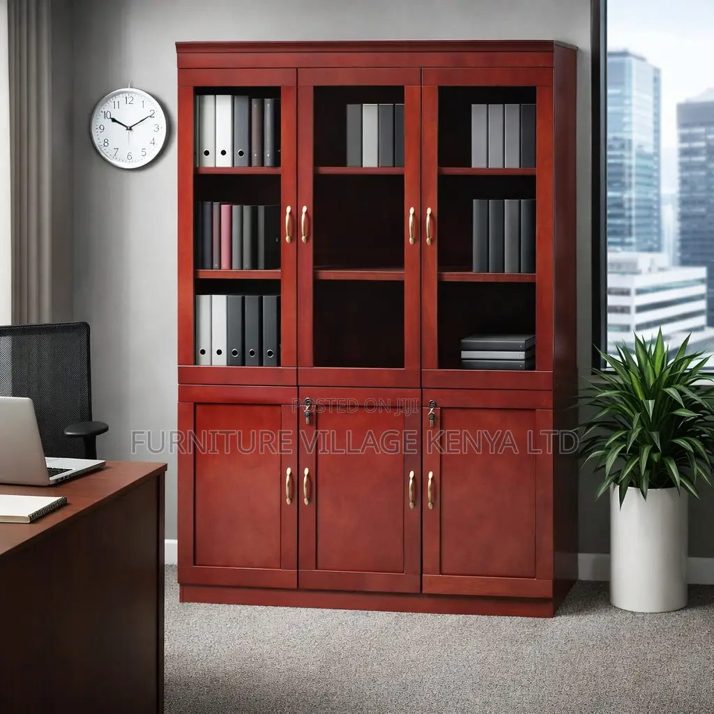 Office Cabinet; 3-Door Locking Office Storage Cabinet