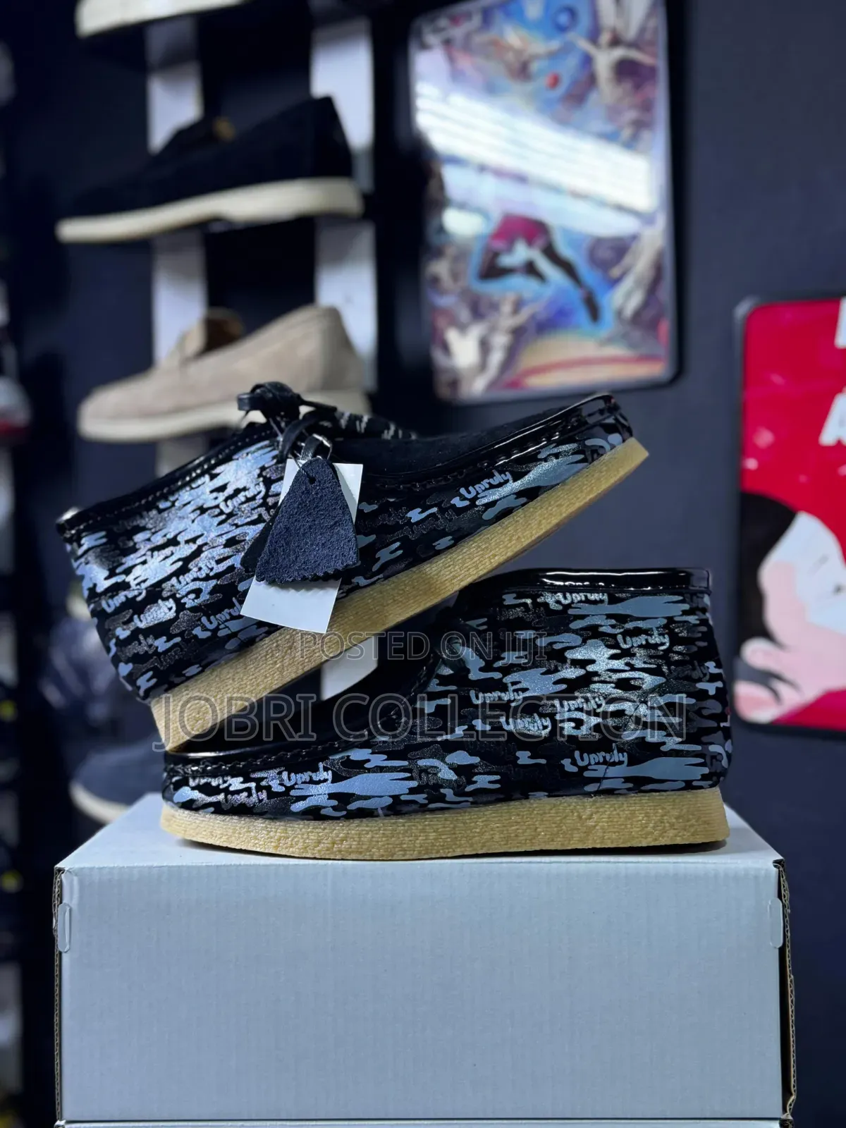 Black Clarks Unruly Original Wallabees