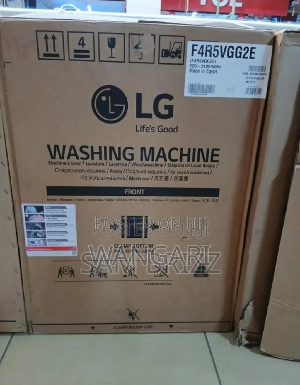 Restocked Stock Lg 9kgs Front Load Washing Machine