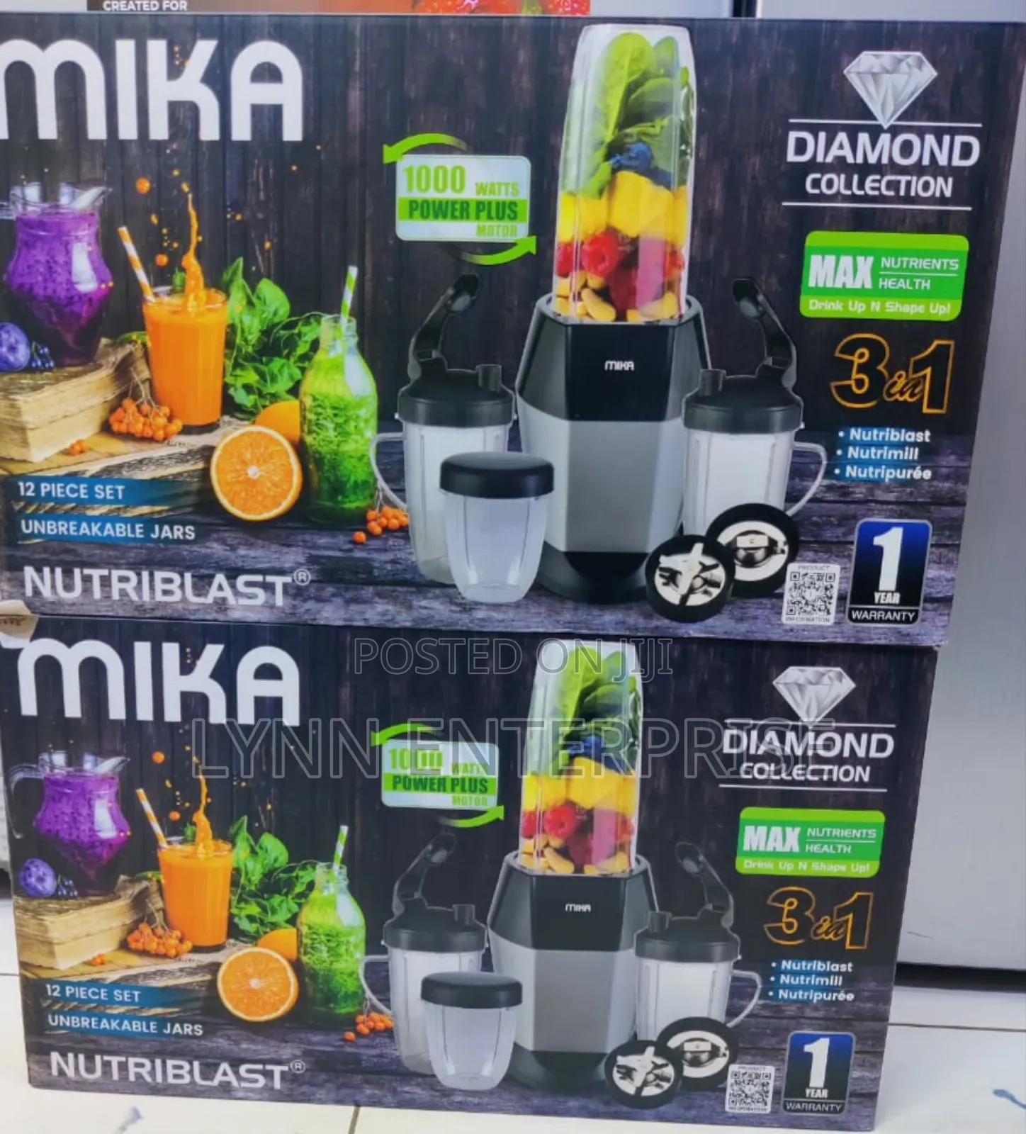 *Mika Nutriblast Mnb1001 1000w Black Grey