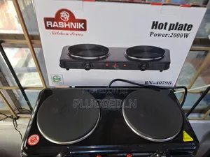 Rashnik Double Electric Burner Hotplate, Model Rn-4079b.