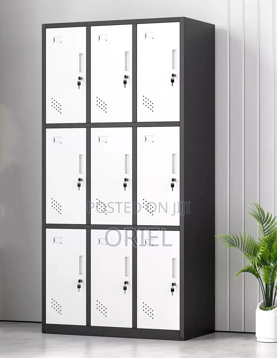 Office Cabinet : Office 9-Door Steel Metal Locker Cabinet