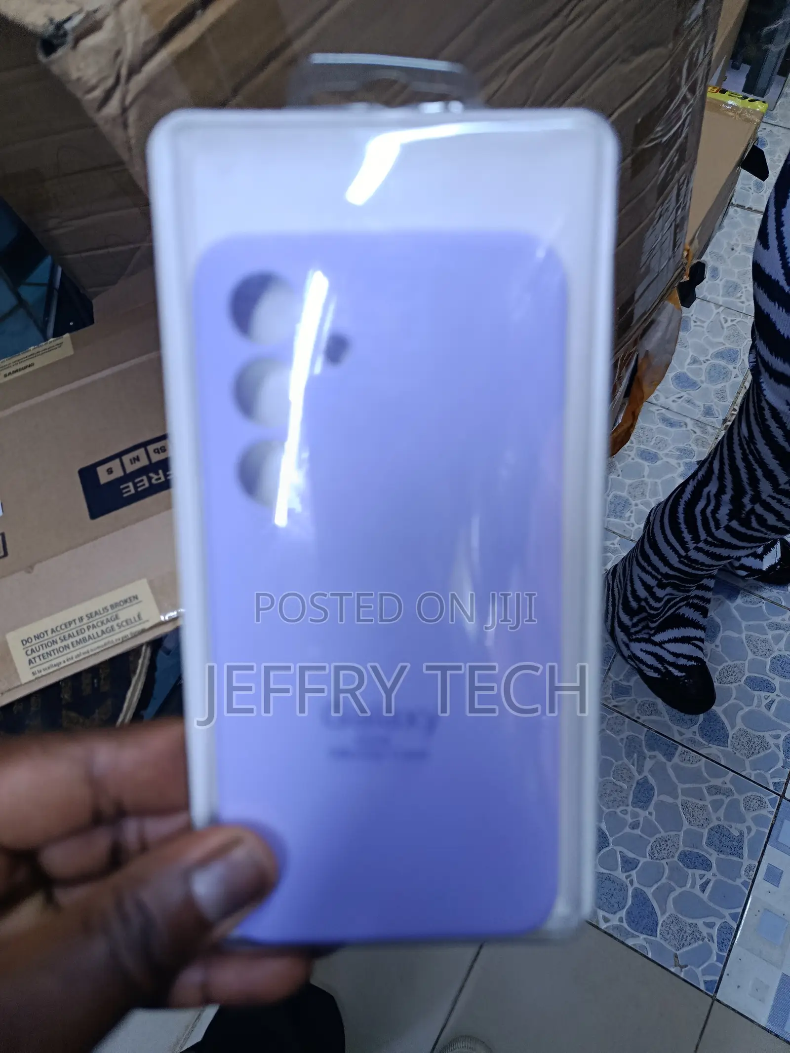 Purple Silicone Case Is a Samsung Galaxy Cover, for Galaxy A35 or A54,