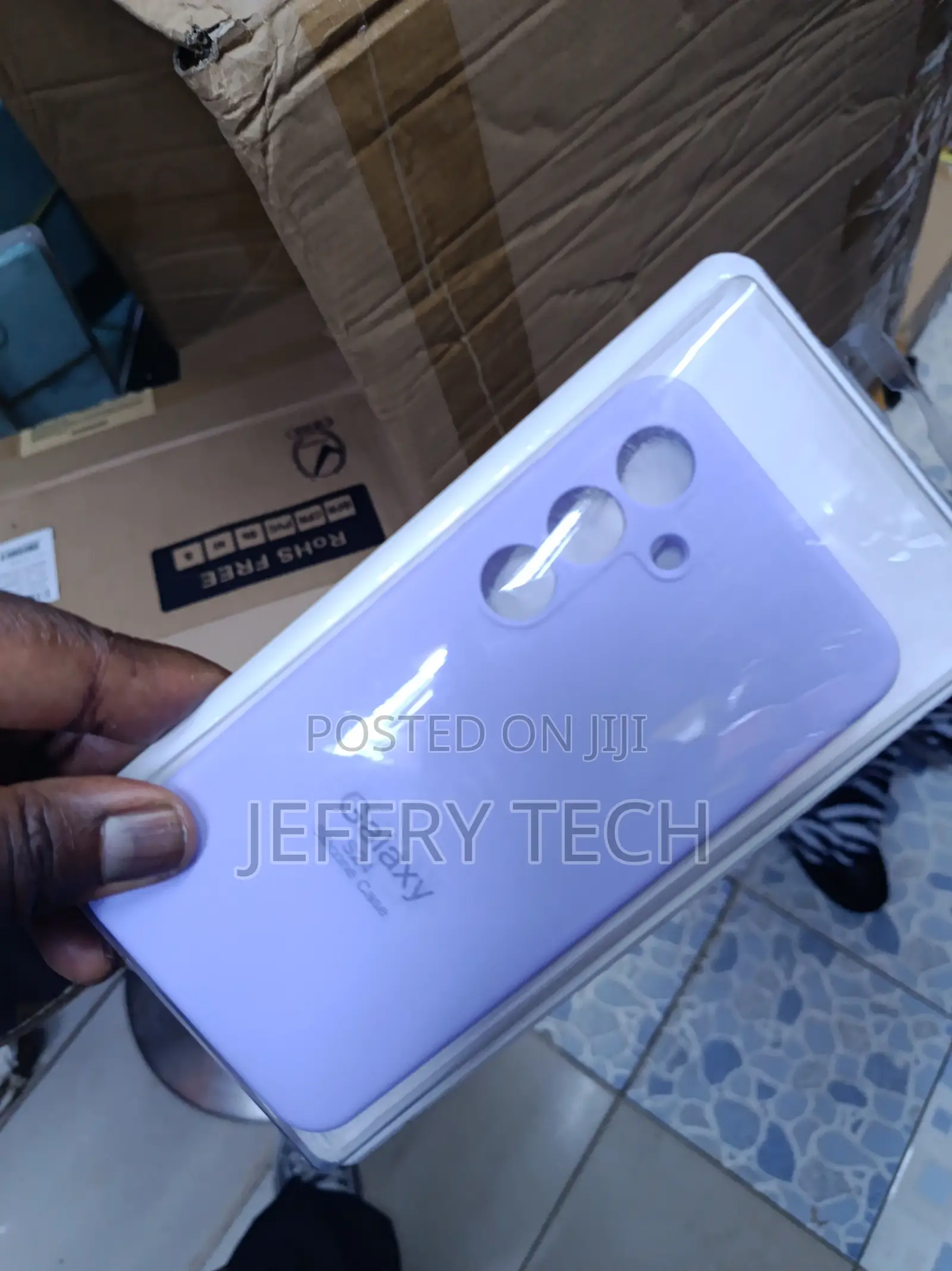 Purple Silicone Case Is a Samsung Galaxy Cover, for Galaxy A35 or A54,
