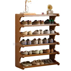 6 Layer Stackable Bamboo Shoe Rack