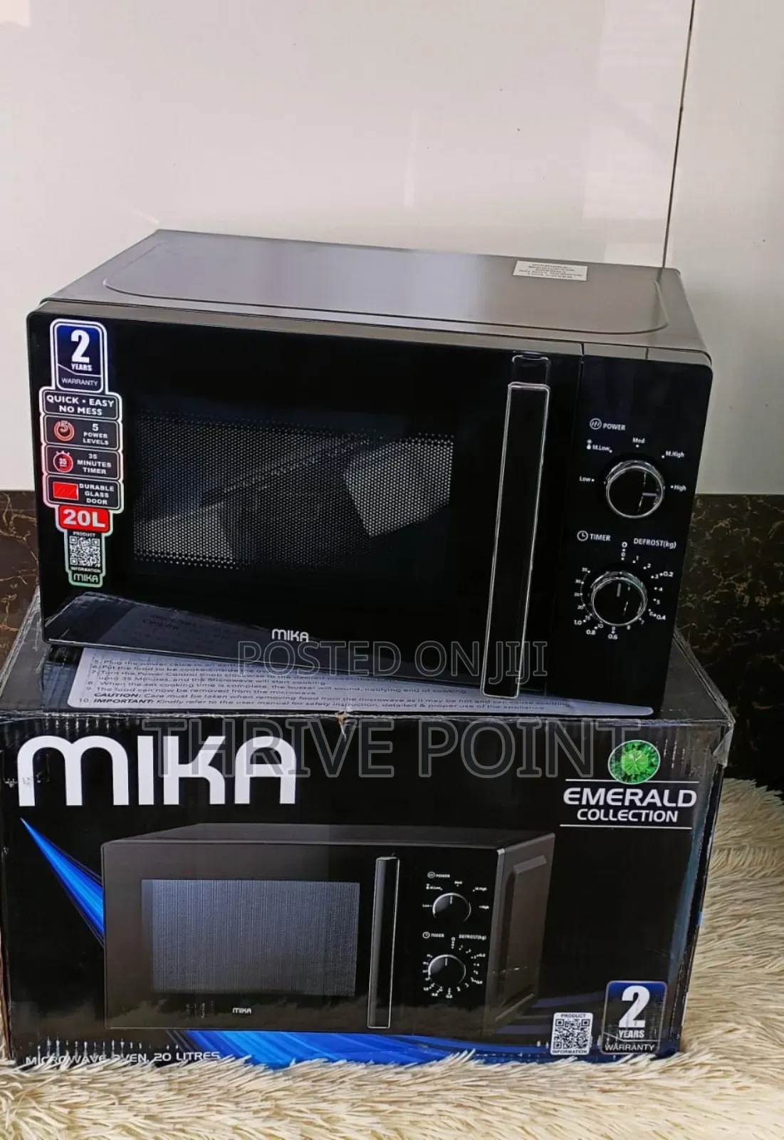 *Mika 20 Litres Manual Microwave