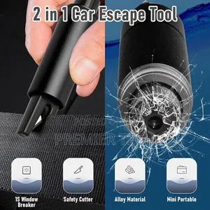 2in1 Emergency Safety Hammer Car Glass Breaker and Seat Belt Cutter