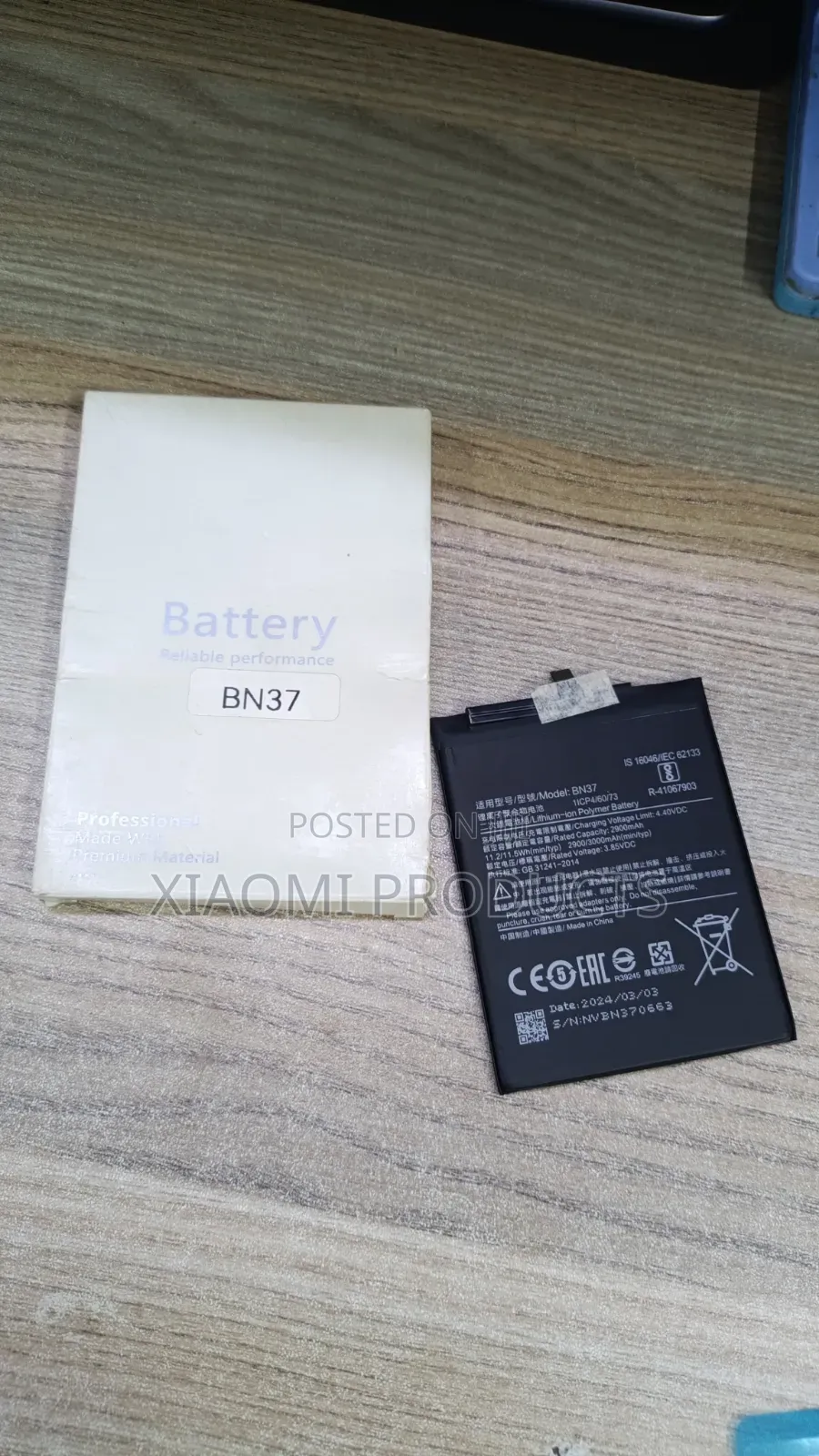 Original Redmi 6/6a Replacement Battery (Bn37)