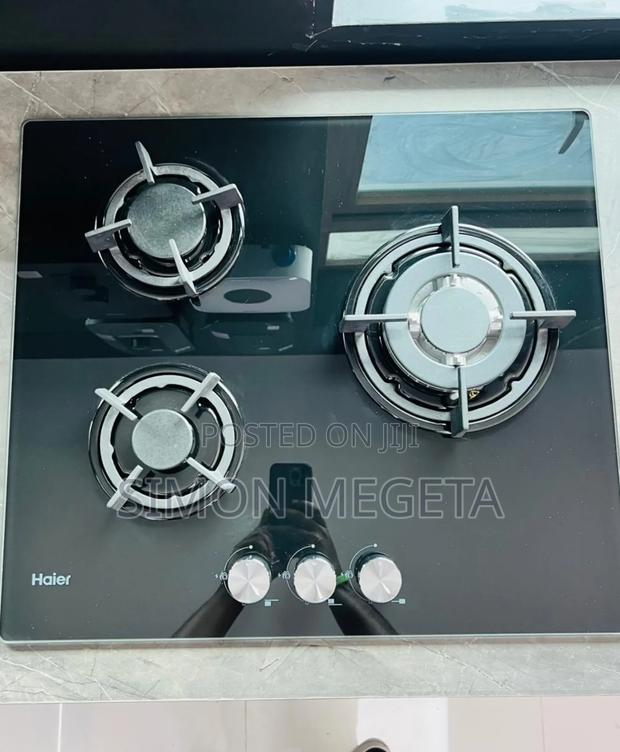 The Haier HCG-S603bb Is a 3-Burner Built-in Gas Cooker
