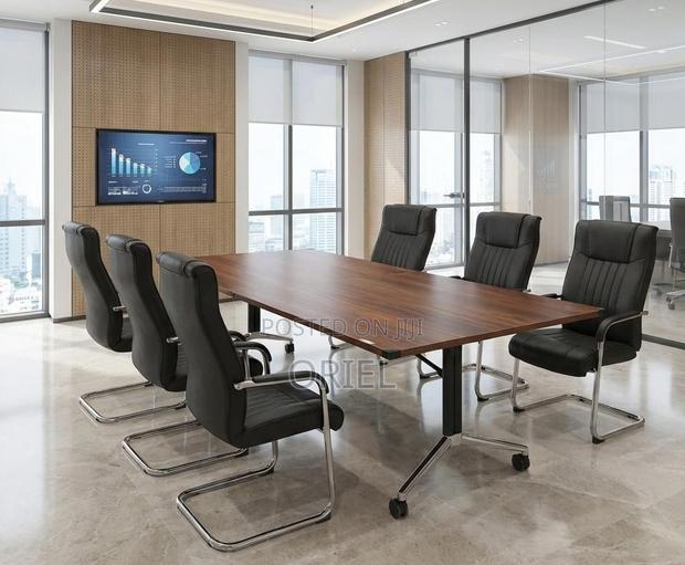 Office Table : Executive Office 2.4m Foldable Boardroom Meeting Table - thumbnail 12