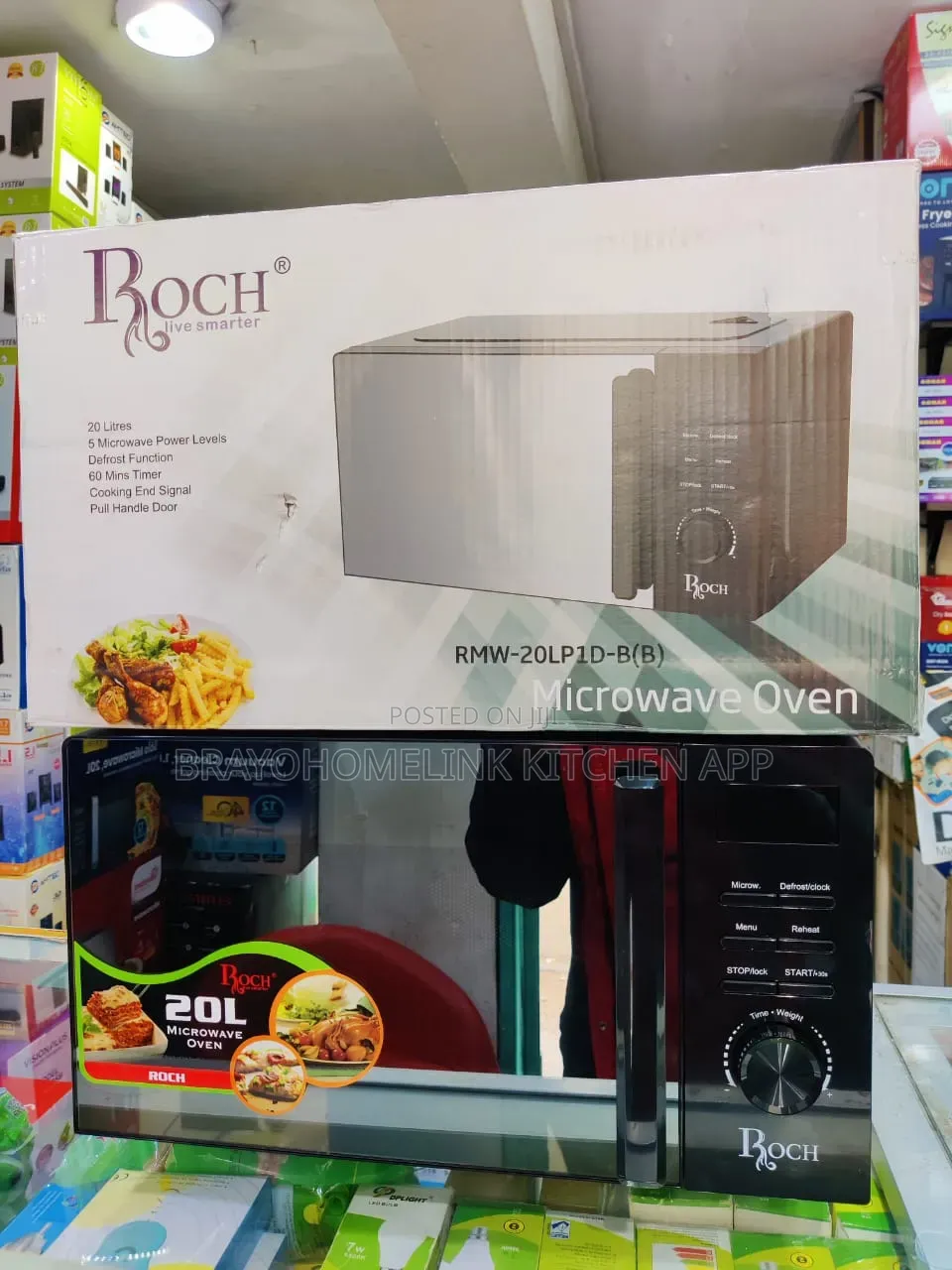 *Roch Digital Microwave 20l Glass Door