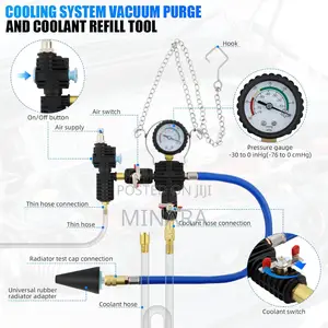 28 Pcs, Radiator Pressure Tester, Vacuum Type Cooling System Kit