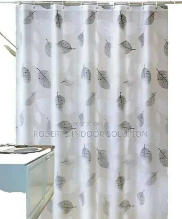Leaf Print Shower Curtain