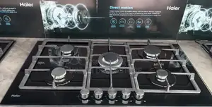 Haier 5-Burner Built-in Gas Hob (Hob-S775b) – 75cm Black Glass