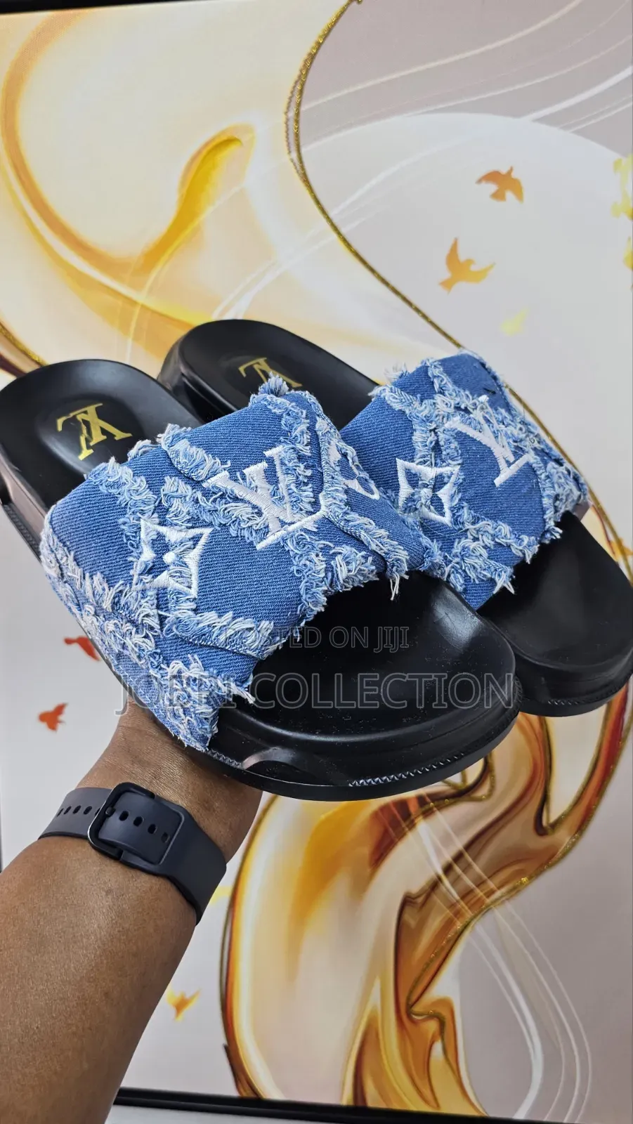 High Quality Louis Vuitton Denim Slides