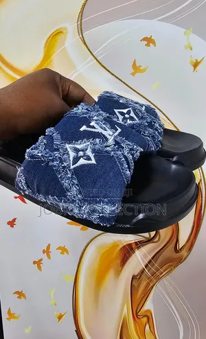 High Quality Louis Vuitton Denim Slides