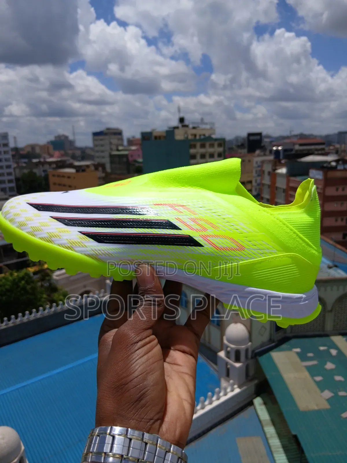 Adidas F50 Neon Glow Trainers - Laceless Soccer Boots
