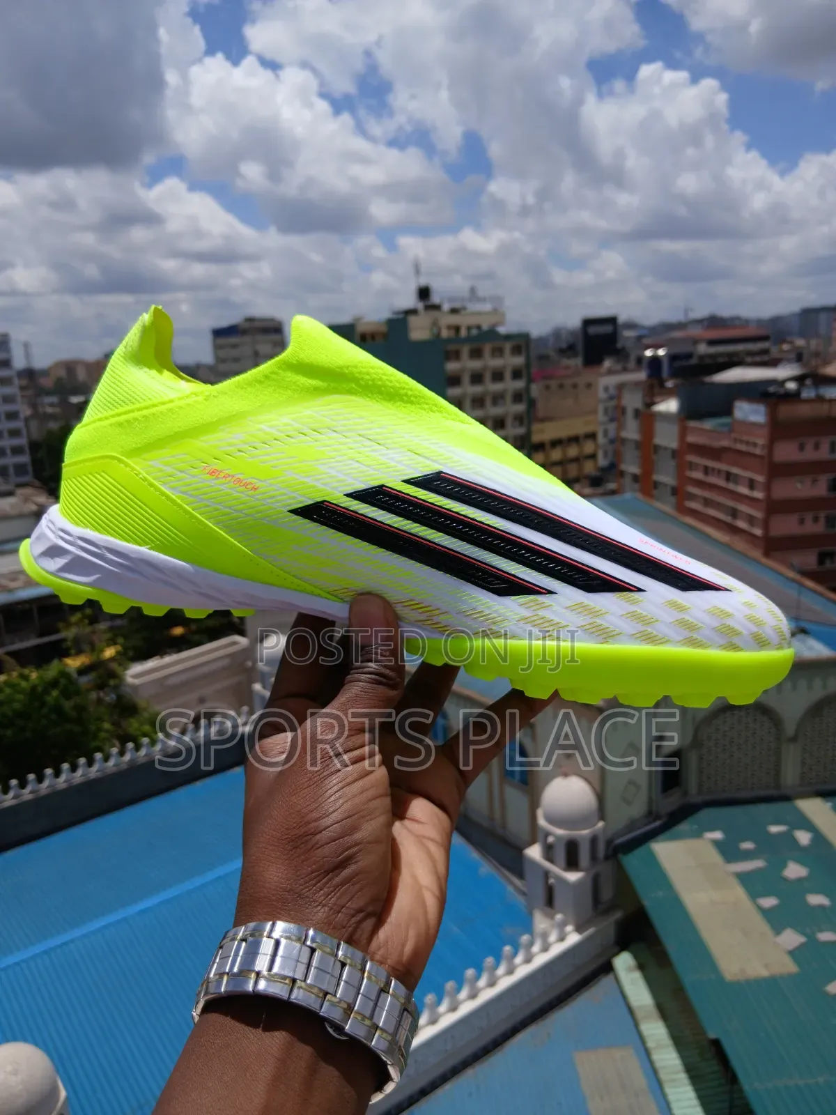Adidas F50 Neon Glow Trainers - Laceless Soccer Boots