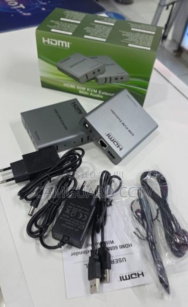 60m KVM Extender With Audio Over Cat 6 Quality