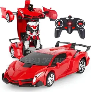 Rc Transforming Robot Car 2-in-1 Remote Control Lamborghini Sports Car