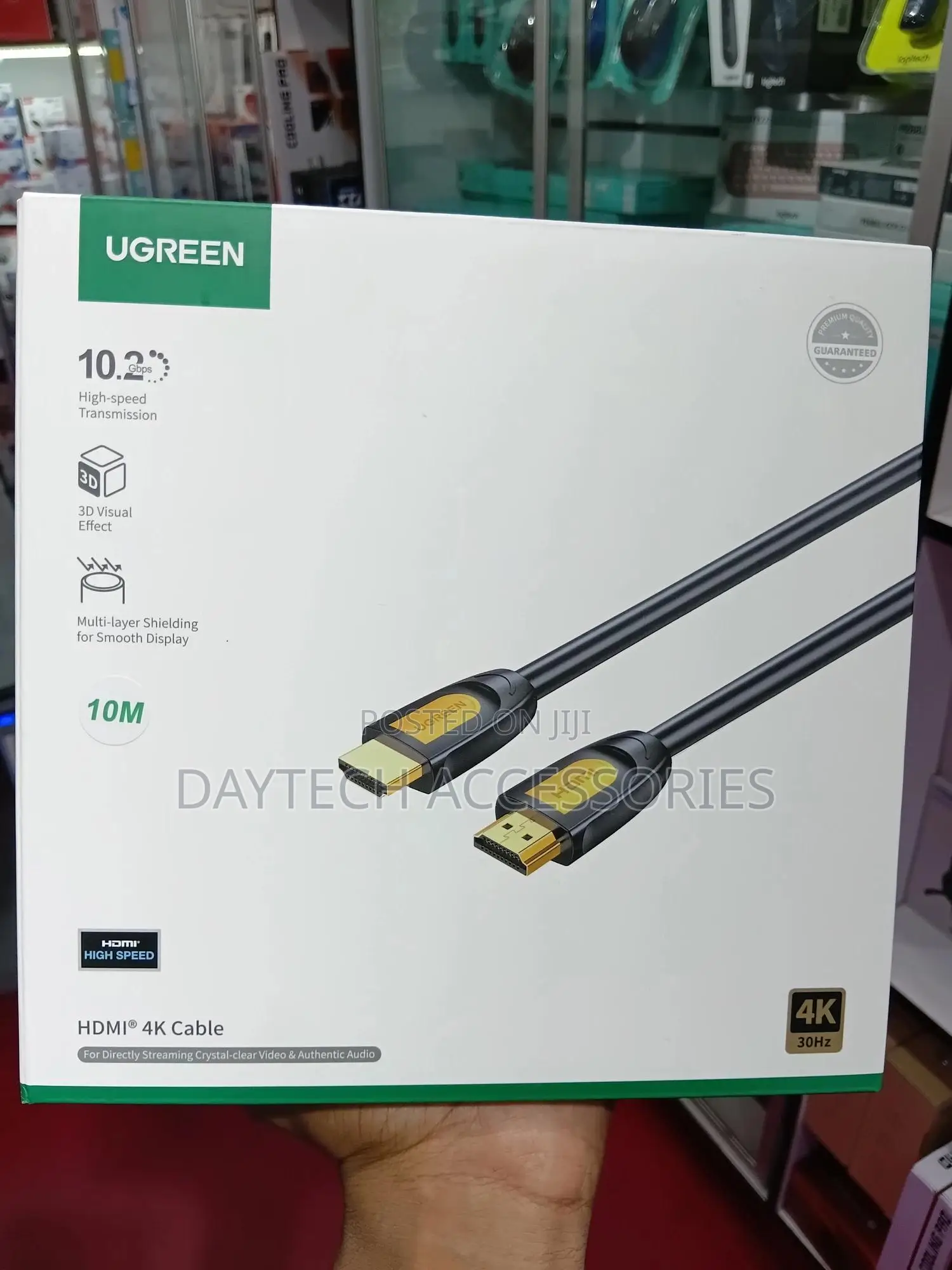 Ugreen Hdmi Cable Male to Male 10m - Black