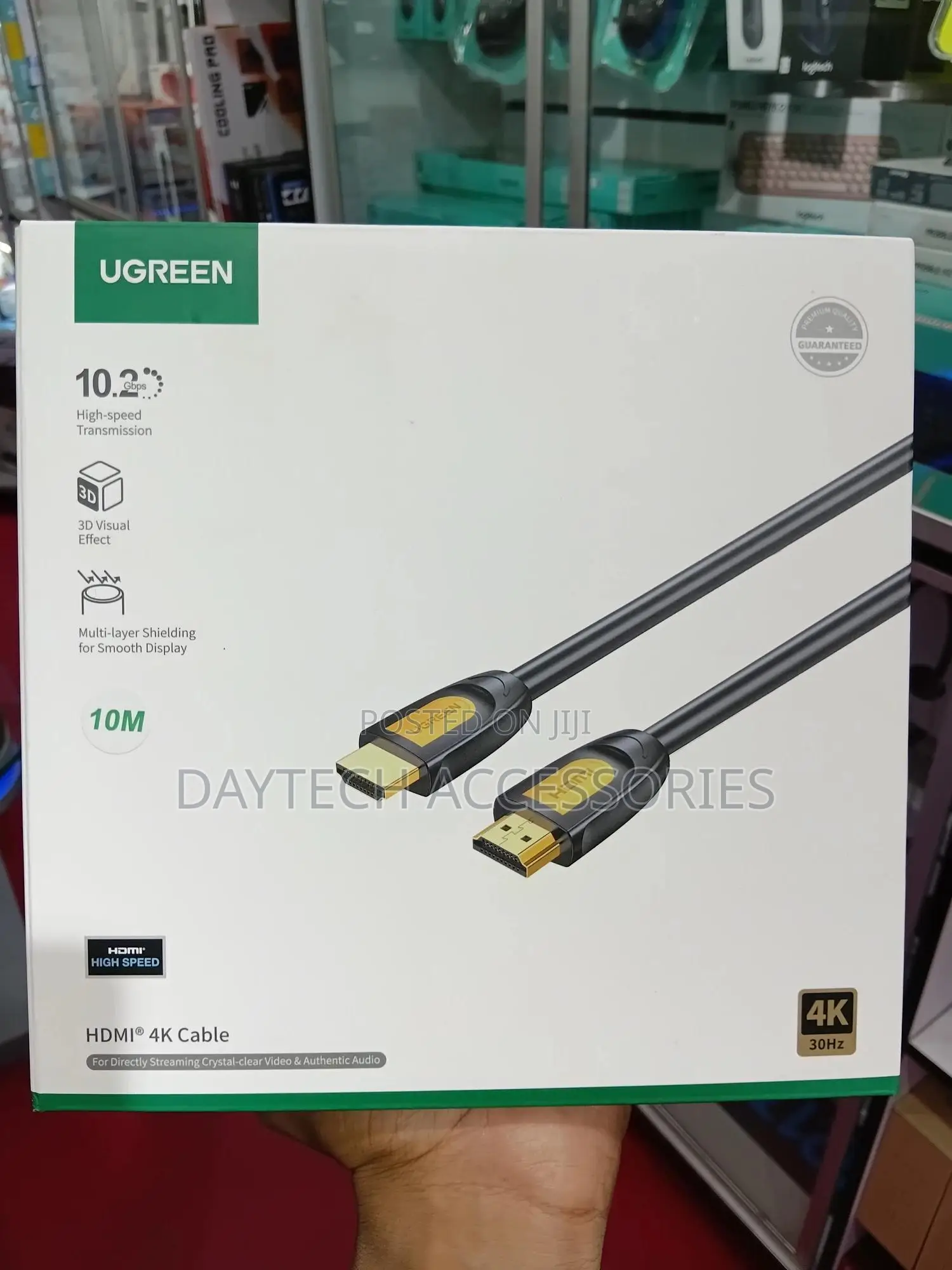Ugreen Hdmi Cable Male to Male 10m - Black