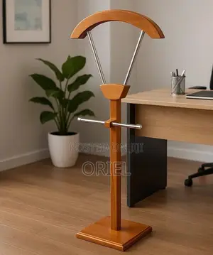 Office Coat Hanger : Classic Mahogany Office Coat Hanger
