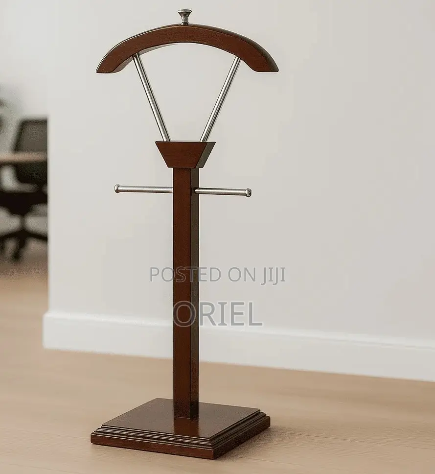 Office Coat Hanger : Classic Mahogany Office Coat Hanger