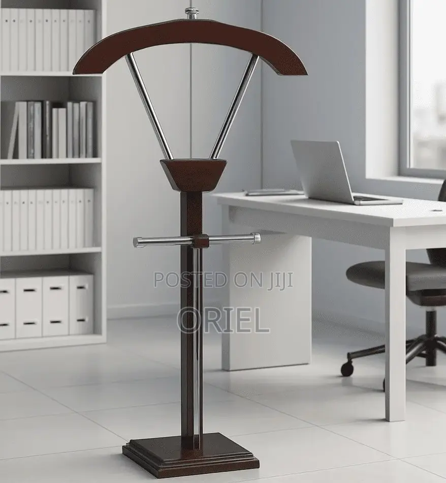 Office Coat Hanger : Classic Mahogany Office Coat Hanger