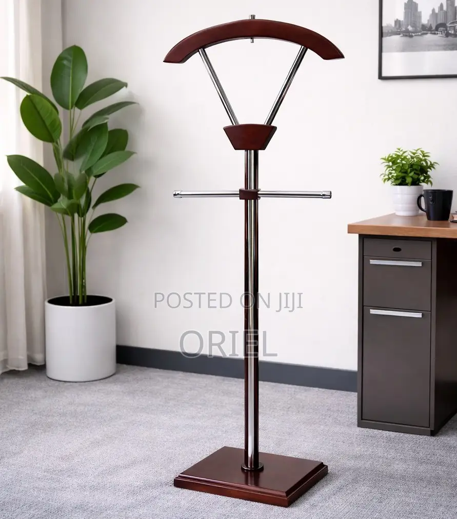 Office Coat Hanger : Classic Mahogany Office Coat Hanger